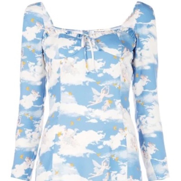 MAJOR ISO! Reformation Sydney Cielo Dress size 14 - Picture 3 of 3